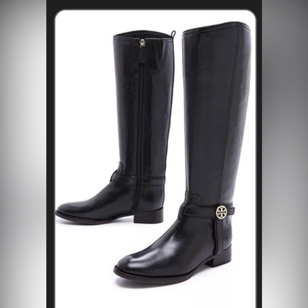 Tory Burch Bristol Leather Boots Size 8.5
